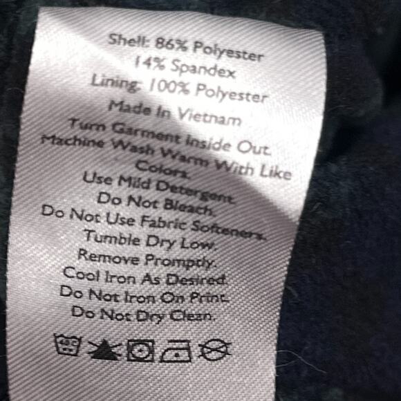 Eddie Bauer Pants Size 6 Blue Ankle Fleece Lined Cargo Pull On Jogger Athleisure - Picture 12 of 16